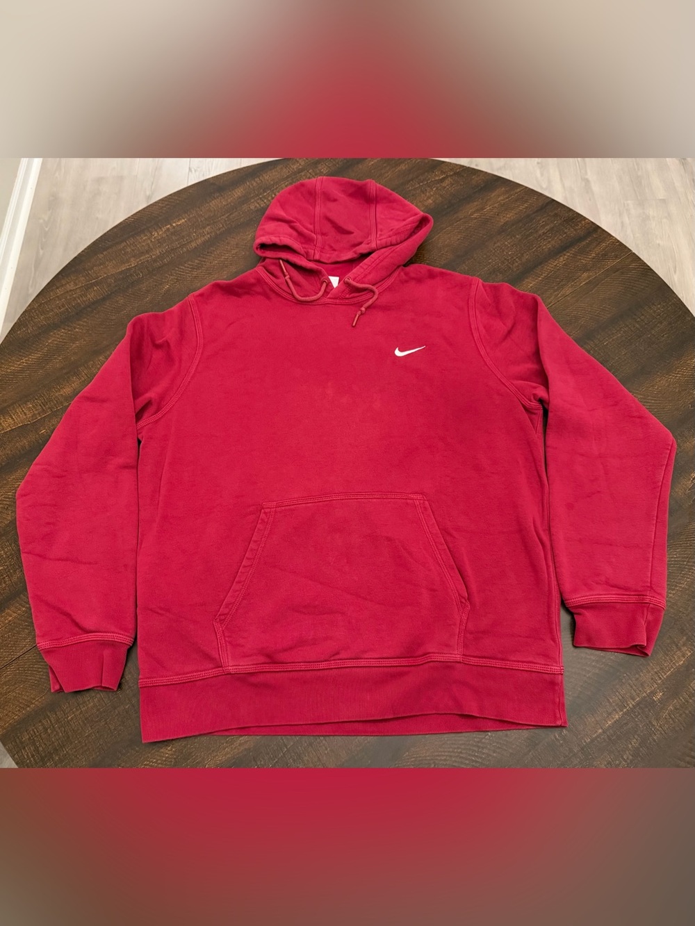 Nike Red Men’s Hoodie Pullover Sweatshirt-Sz XL